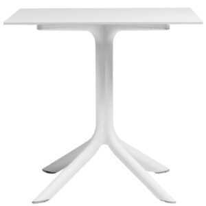 Nardi Bílý plastový zahradní stůl Clip 80 x 80 cm