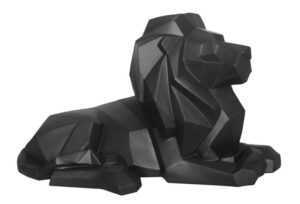 Time for home Černá dekorativní soška Origami Lion