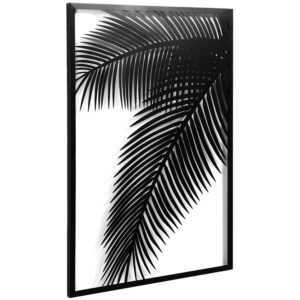 Černá kovová nástěnná dekorace Kave Home Dimpia 74 x 100 cm