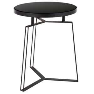 Černý kovový odkládací stolek Bizzotto Zahira 40 cm