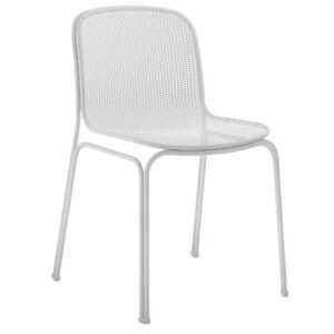 Bílá kovová zahradní židle COLOS VILLA 1