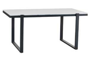 Bílý lakovaný jídelní stůl Marckeric Liz 160 x 90 cm