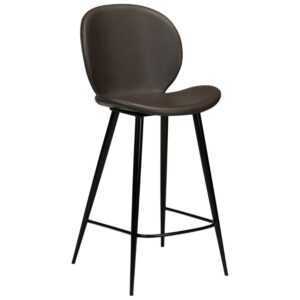 ​​​​​Dan-Form Šedá koženková barová židle židle DAN-FORM Cloud 67 cm