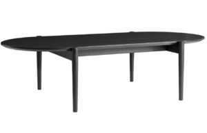 Černý jasanový konferenční stolek MENU SEPTEMBRE 130 x 67 cm