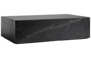 Černý mramorový konferenční stolek MENU PLINTH 60 x 100 cm