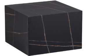 Hoorns Černý mramorový konferenční stolek Benou 60 x 60 cm