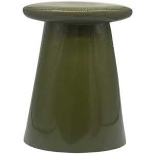 Hoorns Zelený keramický odkládací stolek Baileen 35 cm