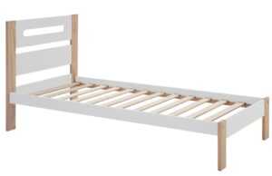 Bílá lakovaná dětská postel Marckeric Keisly 90 x 190 cm