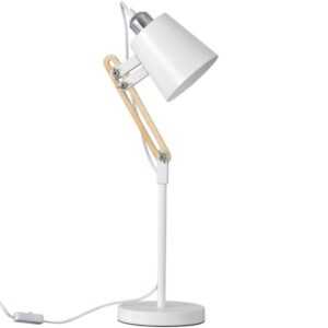 Bílá kovová stolní lampa Somcasa Antia 55 cm