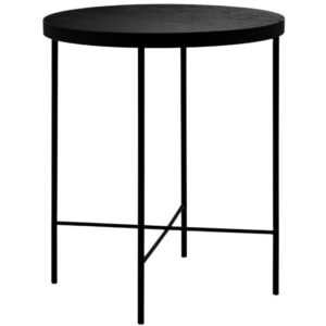 Černý dubový konferenční stolek MICADONI STEPPE 43 cm