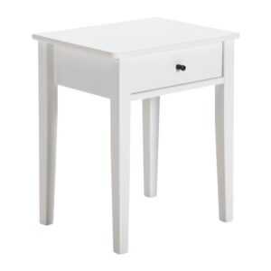Bílý lakovaný noční stolek Marckeric Bart 46 x 36
