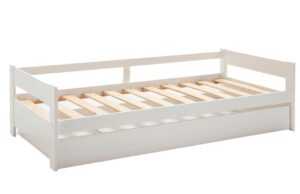 Bílá lakovaná dětská postel Marckeric Matilda 90 x 190 cm se zásuvkou