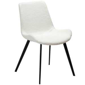 ​​​​​Dan-Form Bílá látková jídelní židle DAN-FORM Hype