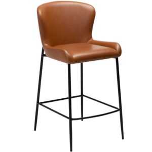 ​​​​​Dan-Form Hnědá koženková barová židle DAN-FORM Glamorous 67 cm