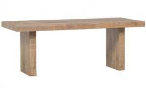 Hoorns Hnědý masivní mangový jídelní stůl Kalbon 220 x 90 cm