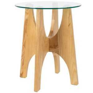 Skleněný odkládací stolek ZUIVER KOBE 45 cm