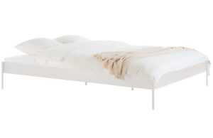 Noo.ma Béžová kovová dvoulůžková postel Eton 160 x 200 cm