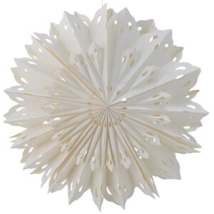 Bílá papírová závěsná dekorace Bloomingville Pax 76 cm