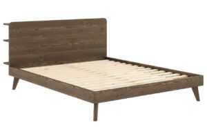 Hnědá dřevěná dvoulůžková postel Karup Design Retreat 180 x 200 cm