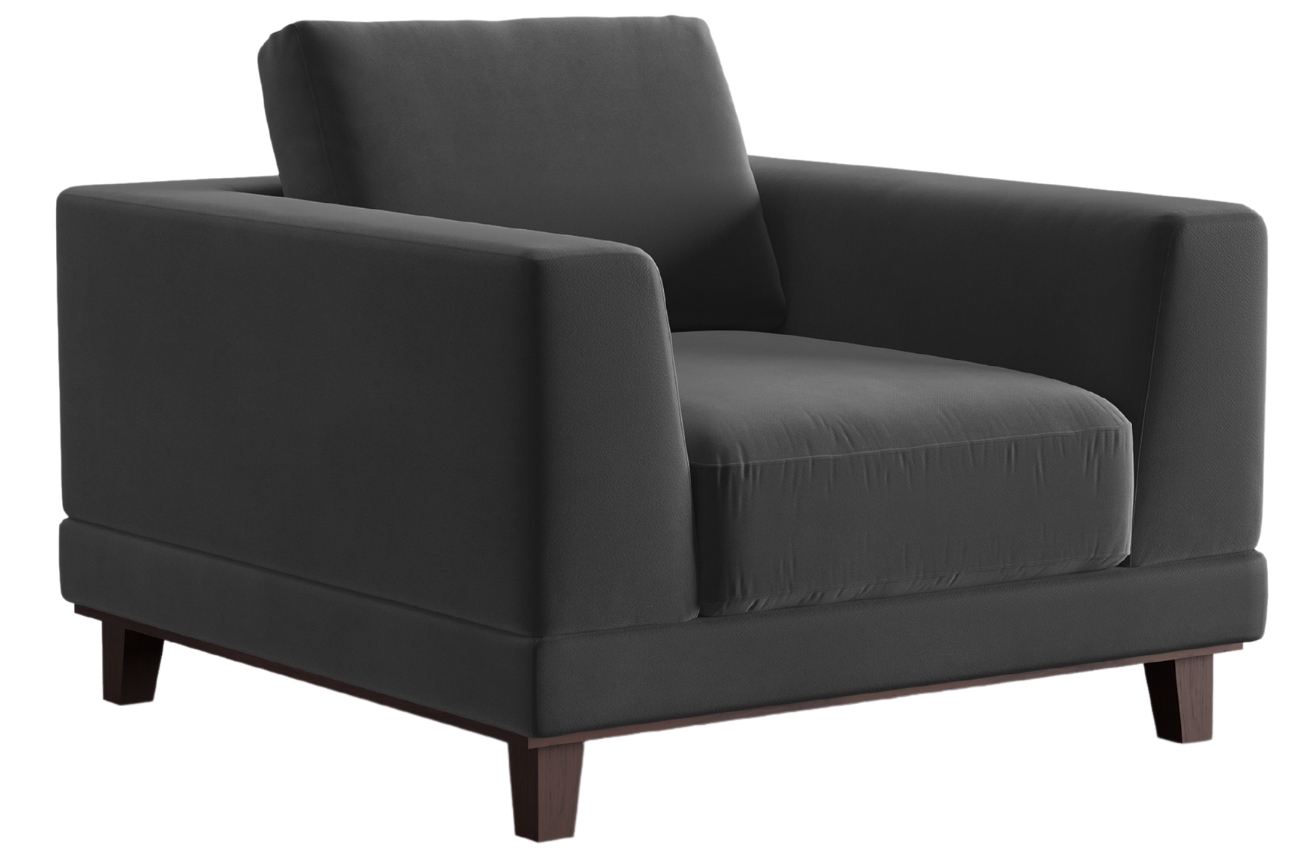 Windsor & Co Sametové křeslo Leon