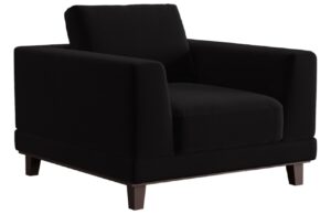 Windsor & Co Sametové křeslo Leon