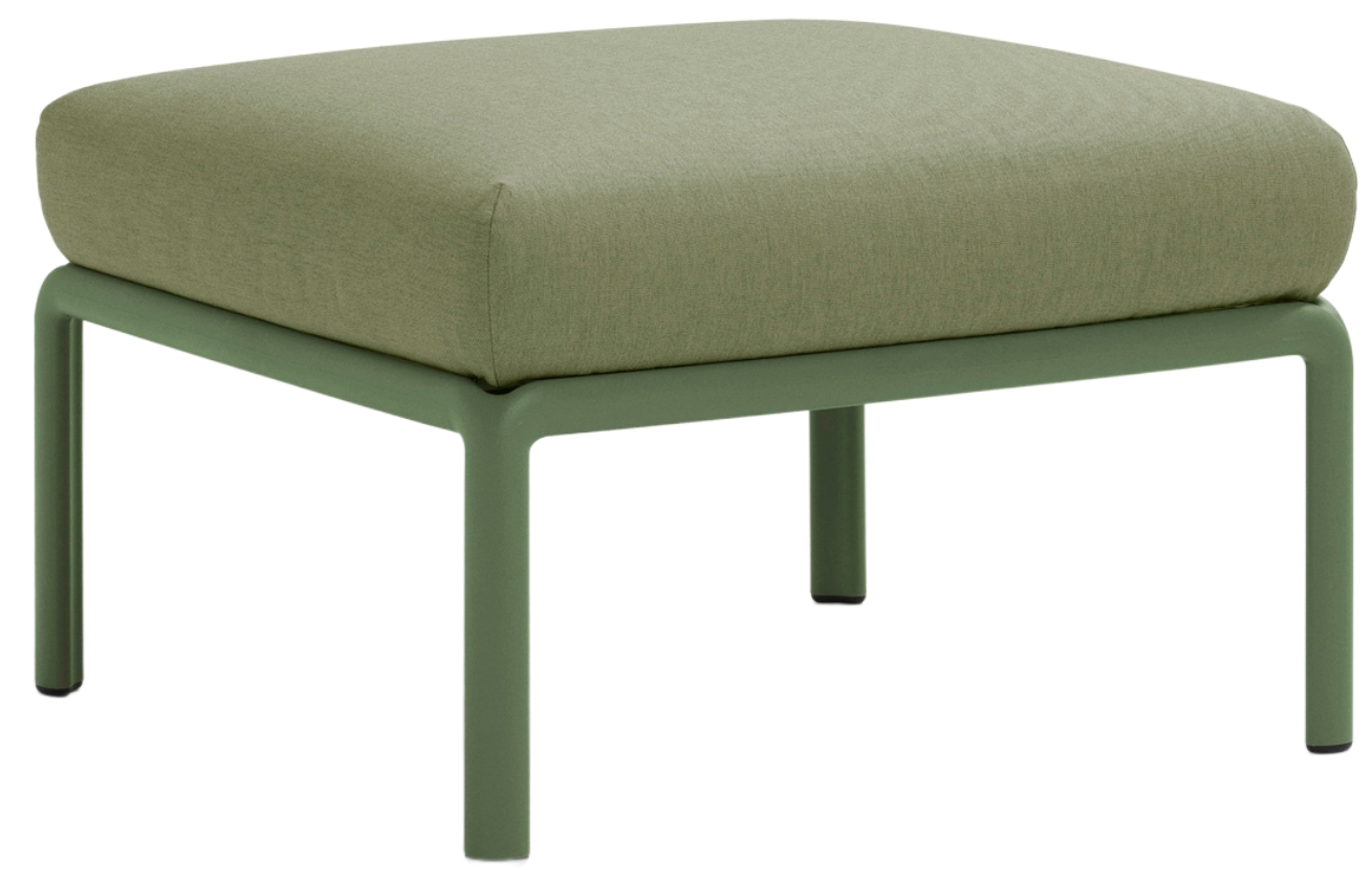 Nardi Zelená látková zahradní podnožka Komodo 72 x 72 cm