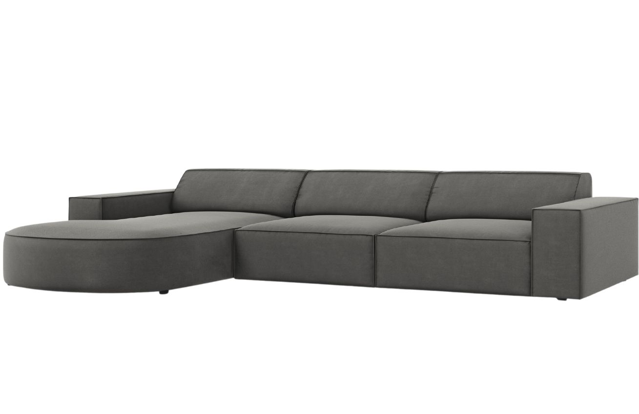 Micadoni Sametová rohová pohovka Jodie 284 cm