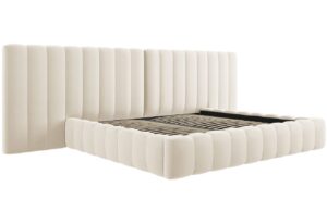 Micadoni Sametová postel Kelp 200 x 200 cm