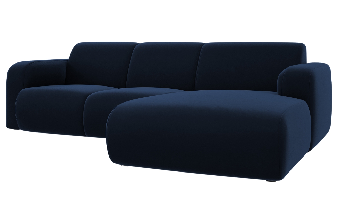 Windsor & Co Sametová rohová pohovka Lola 250 cm