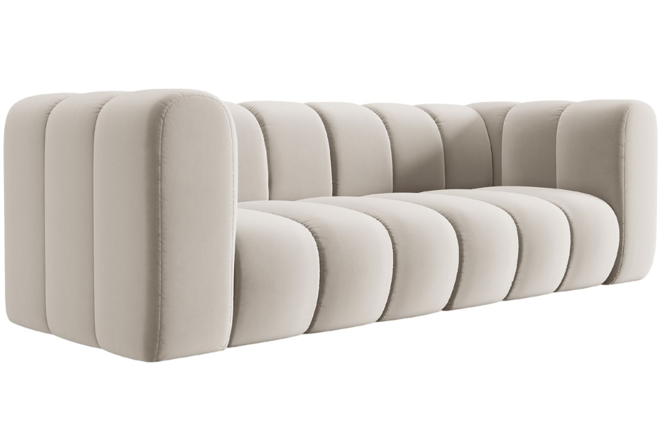 Micadoni Sametová pohovka Lupine 228 cm