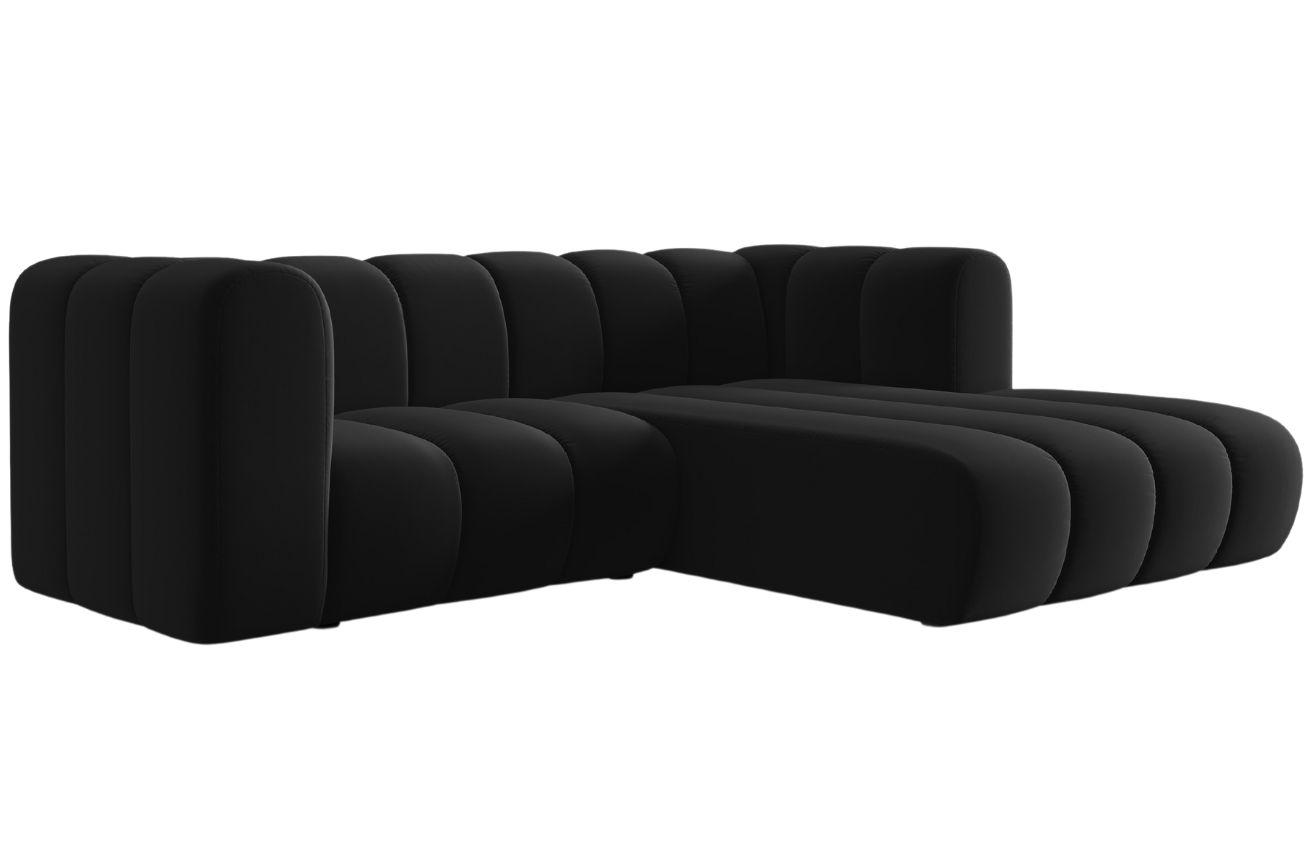 Micadoni Sametová rohová pohovka Lupine 228 cm