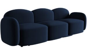 Micadoni Sametová pohovka Blair 274 cm