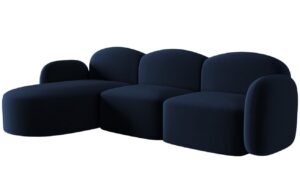 Micadoni Sametová rohová pohovka Blair 274 cm