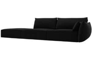 Micadoni Sametová pohovka Kaelle 264 cm