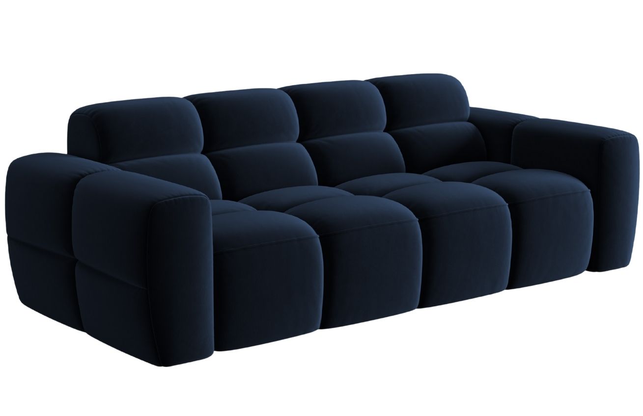 Micadoni Sametová pohovka Lisa 216 cm