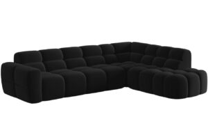 Micadoni Sametová rohová pohovka Lisa 293 cm