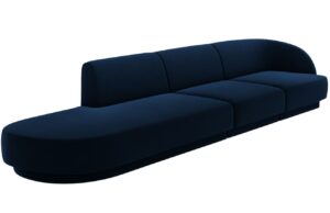 Micadoni Sametová pohovka Miley 323 cm