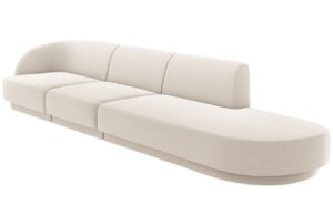 Micadoni Sametová pohovka Miley 323 cm