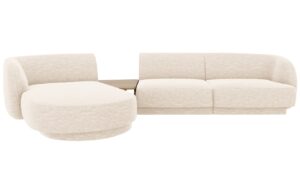 Micadoni Rohová pohovka se stolkem Miley 303 cm