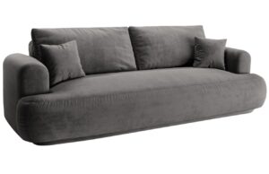 Micadoni Sametová rozkládací pohovka Ella 253 cm