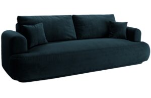 Micadoni Sametová rozkládací pohovka Ella 253 cm