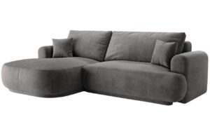 Micadoni Sametová rozkládací pohovka Ella 271 cm