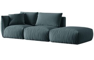 Micadoni Sametová pohovka Chris 315 cm