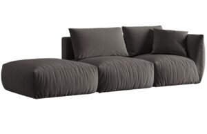 Micadoni Sametová pohovka Chris 315 cm