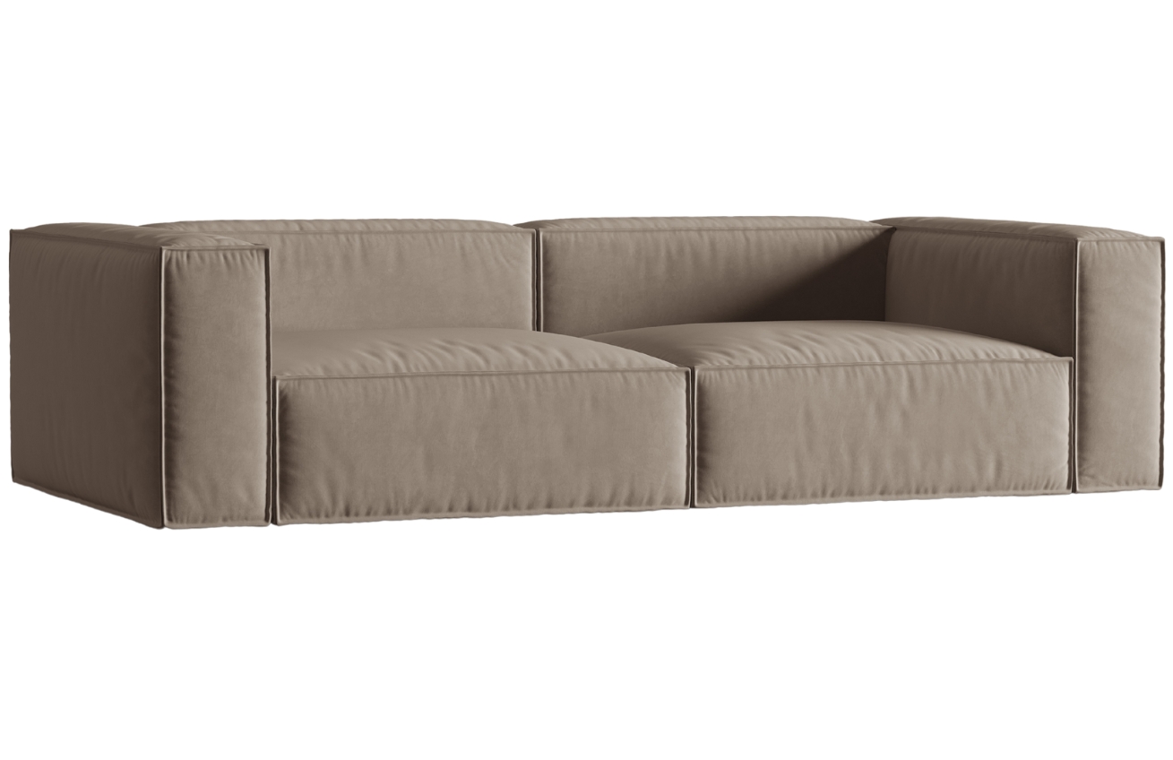 Micadoni Sametová pohovka Nuria 290 cm