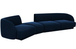 Micadoni Sametová pohovka Miley 327 cm