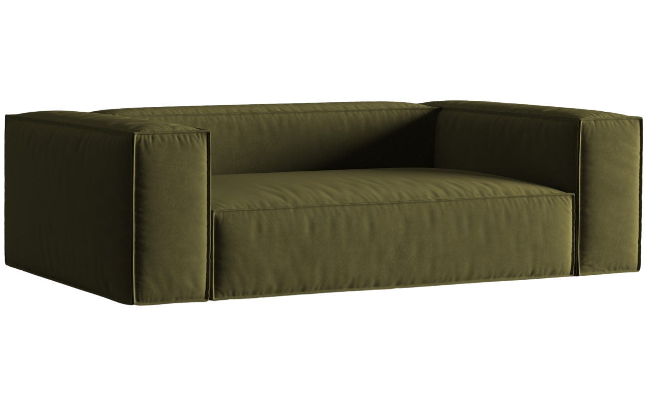 Micadoni Sametová pohovka Nuria 210 cm