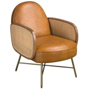 Angel Cerdá Hnědé kožené křeslo No. 5162