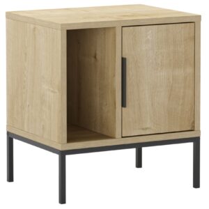 Marckeric Noční stolek Lani 45 x 35 cm s dubovým dekorem