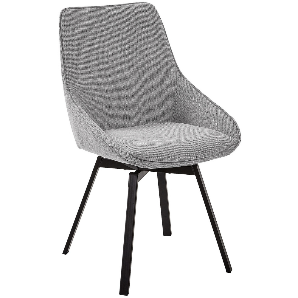 Světle šedá otočná jídelní židle Kave Home Jenna